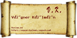 Vágner Kálmán névjegykártya