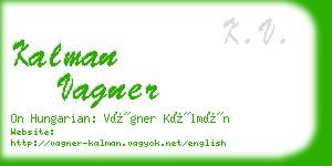 kalman vagner business card